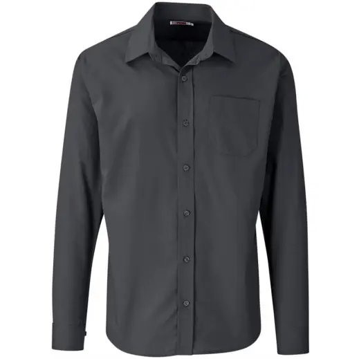Mens Long Sleeve Kensington Shirt Grey